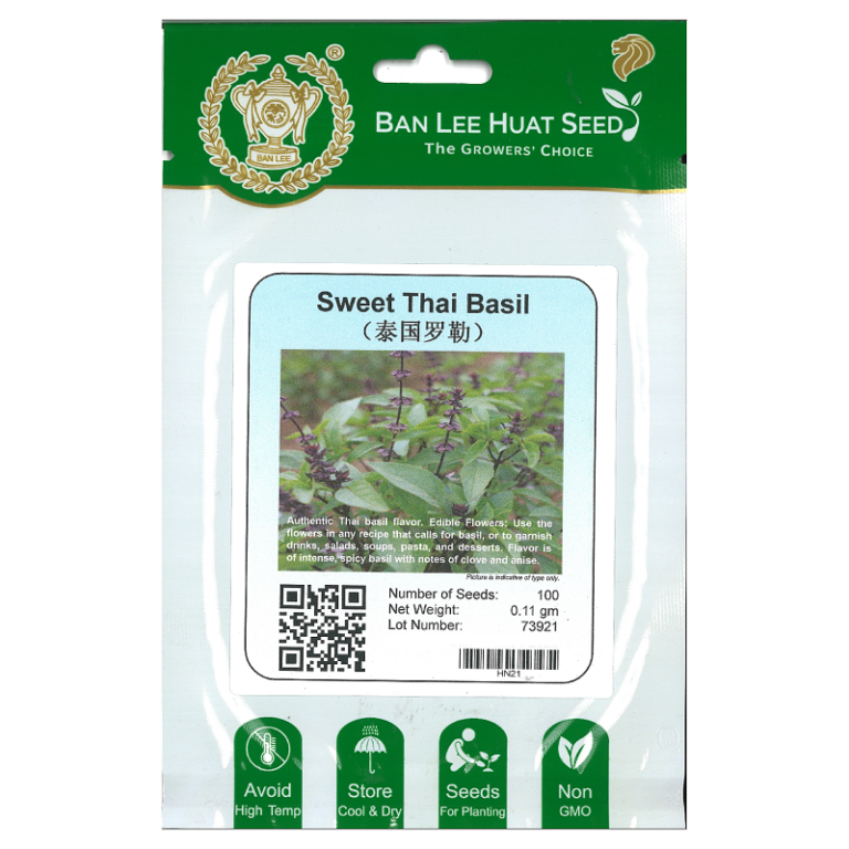 Ban Lee Huat Seed Hn21 Sweet Thai Basil Pack